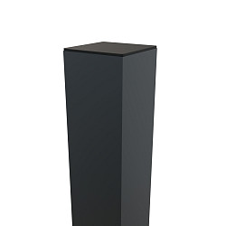 Boston Alu poortpaal 90x90mm hol L-275cm dikte 4 mm RAL7016