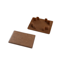 Brise soleil eindkap 42*60mm Teak (1 set = 24pcs)