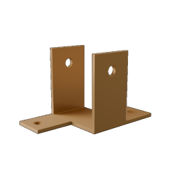 Brise soleil U-Beugel met verlengde voet Cedar verpakt per 8 stuks