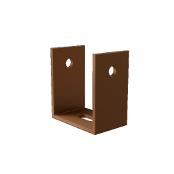 Brise soleil U-Beugel Teak verpakt per 16 stuks