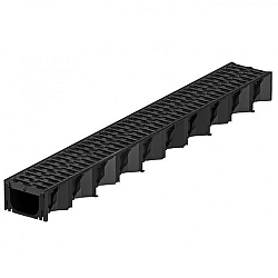 ACO Hexaline Zwart 100cm