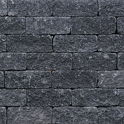 Wallblock Tumbled 12x12x30cm Antraciet