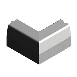 13/15x25 Hoekstuk uitwendig 90° grijs
