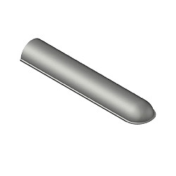 Klebe-Parkstoppstein 12x20x100 1x Rund Grau, ohne fuss