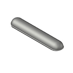 Klebe-Parkstoppstein 12x20x100 2x Rund Grau, ohne fuss