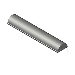 Klebe-Parkstoppstein 12x20x100 2x Flach Grau, ohne fuss