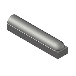 Stootband 18x20x100 1x Rond, met voet