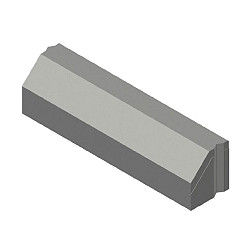 RWS betonband 11,5/22,5x25x100 grijs