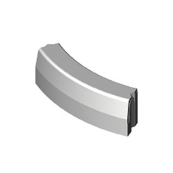 13/15x25 Bochtband uitwendig R= 15.0