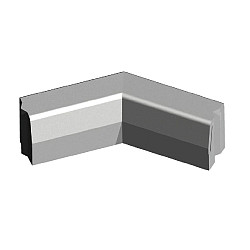 13/15x25 Hoekstuk inwendig 45° grijs