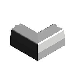 18/20x25 Hoekstuk uitwendig 90° grijs