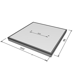 Stelcon 14cm N-plaat met hoeklijn 2x2m