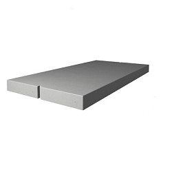 Betonplaat vlak 200x100x12 Grijs