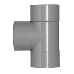 32 mm T-stuk 3x lijmmof pvc