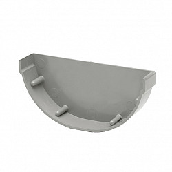 Goot 100 mm mast eindstuk grijs