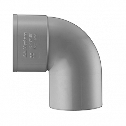 80 mm 90° bocht 1x lijmmof grijs hwa