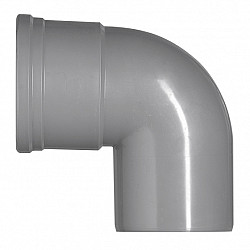 160 mm 90° bocht 1x manchet pvc