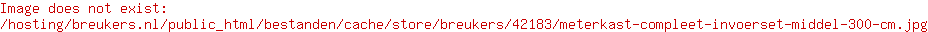 Meterkast Compleet invoerset middel 300 cm
