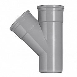 110 mm spruitstuk 2x manchet pvc