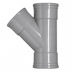 125 mm spruitstuk 3x manchet pvc