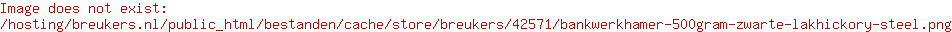 Bankwerkhamer 500gram zwarte lak+hickory steel