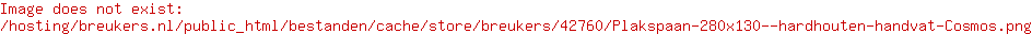 Plakspaan 280x130 + hardhouten handvat Cosmos