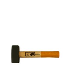 Vuisthamer 1.5 kg zwart+hickory steel