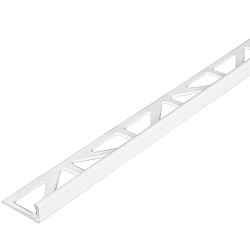 Tegelstrip ALU-L 10mm recht 270cm WIT