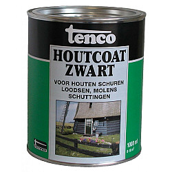 Houtcoat Zwart 1ltr Tenco