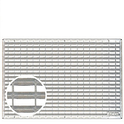 ACO Voetveegbak los Schraaprooster 50x75cm