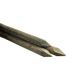 Paal Rond 7x250cm Gepunt