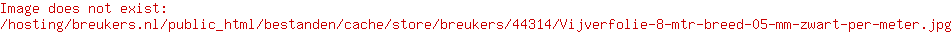 Vijverfolie 4 x 25 mtr 0.5 mm zwart per meter