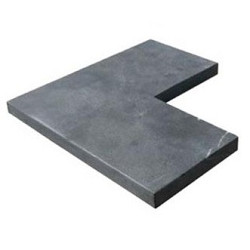 Vijverrand hoek 30-50/50x3cm Bluestone