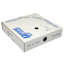 VD draad 2,5mm2 Blauw 100mtr