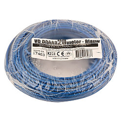 VD draad 2,5mm2 Blauw 20mtr