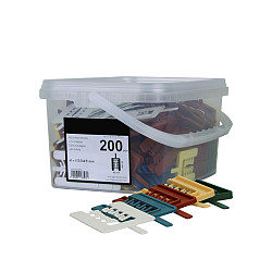 HAPAX assort. uitvulplaatjes 40x55 200stuks