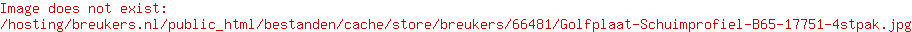 Golfplaat Schuimprofiel B65 177/51 4st/pak