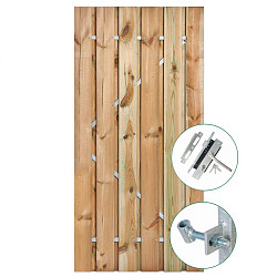 Tuindeur Grenen Extra breed 195x120cm incl.Slot