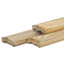 Afdeklat Rechtscherm Geimpregneerd 180cm 3,5x8,5
