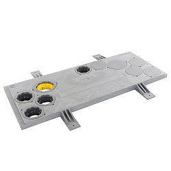 Meterkast bodem Komo met Gas  incl. 45mm isolatie