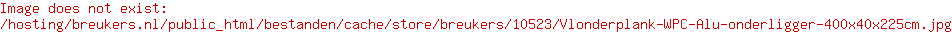 Vlonderplank WPC Alu-onderligger 400x4,0x2,25cm