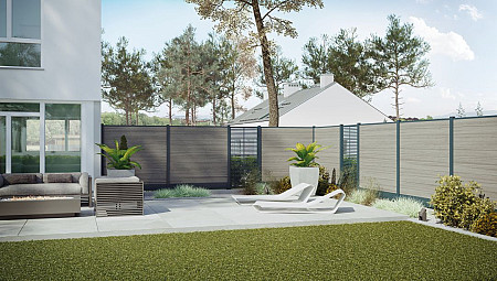 Boston Decopaneel Paxos verticaal 88x182cm dikte 2 mm RAL7016