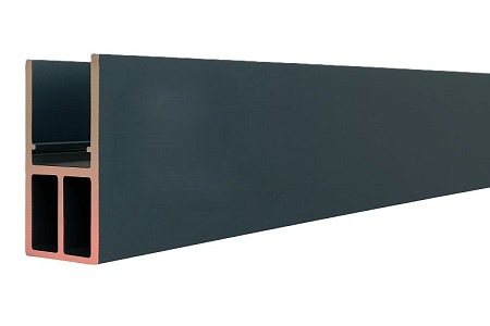 Boston alu Reinforced Profiel L-175cm 25x35mm  RAL7016