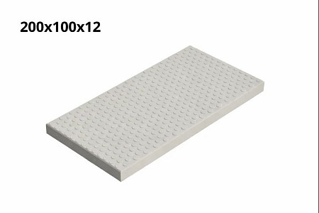 Betonplaat anti slip 200x100x12 Grijs