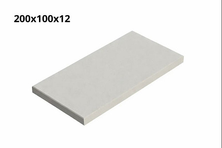 Betonplaat vlak 200x100x12 grijs