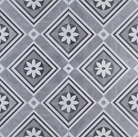 MBI GeoCeramica Entree 60x60x4 Concreet Flower Decor