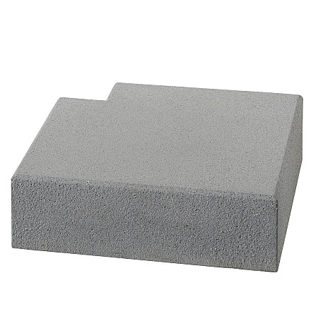 Kann Vios Traptrede Hoek 50/50x35x15cm Grijs