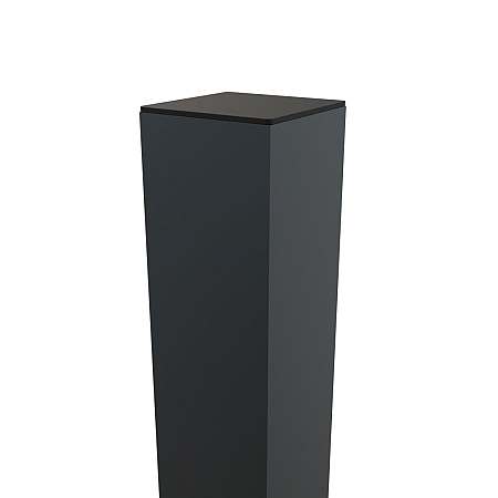 Boston Alu poortpaal 90x90mm hol L-275cm dikte 4 mm RAL7016