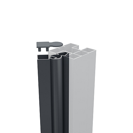 Boston alu variabel hoekprofiel voor paal RAL7016 L-200cm