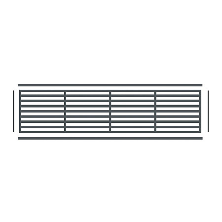 Boston Decopaneel Paxos horizontaal 45x175 cm dikte 2 mm RAL7016